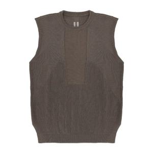릭오웬스 크루넥 스트레이트 헴 니트 조끼 RU01F2617 KWVH34