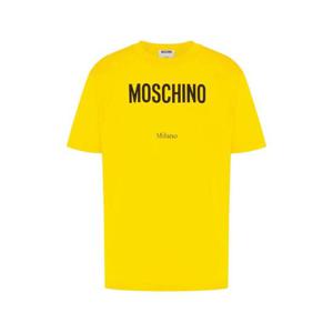 모스키노 로고 프린트 티셔츠 V07130241