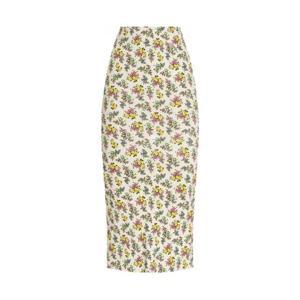 돌체앤가바나 플로럴 프린트 펜슬 스커트 FXO39TJAHLS