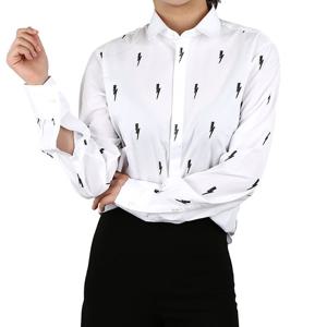 닐바렛 여성 번개 프린팅 셔츠 PBCM1104A