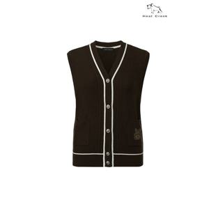 [힐크릭]여성골프웨어 가을조끼 헨리 스웨터 베스트 1HCSWFU587C