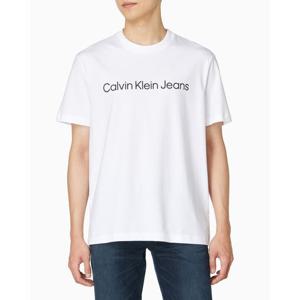 [캘빈클라인 진]남성 레귤러핏 인스티튜셔널 로고 반팔 티셔츠 4RAB810