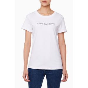 [캘빈클라인 진]여성 슬림핏 인스티튜셔널 로고 반팔 티셔츠 47AB803