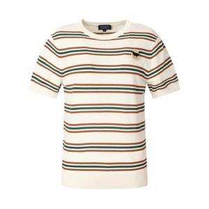 M 파리게이츠골프반팔티 NQC 521E1SR305_IV 여성 바니 브로치 스트라이프 반팔 니트