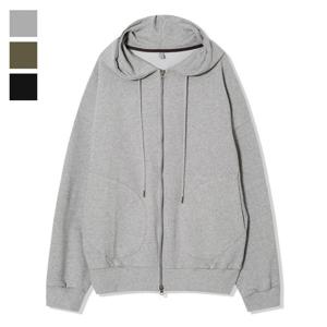 남자 루즈핏 스웻 투웨이 후드집업 AC-JUA-Q053-멜란지