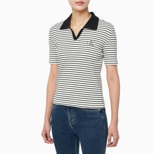 [캘빈클라인 진]여성 모노로고 립폴로 티(47F835G)