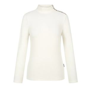 [팬텀]겨울 여성 어깨 로고 기모 반목 긴팔이너티셔츠 / 221D4TI