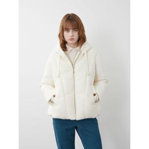 [올리비아로렌][비밀특가] 부클 패치 다운점퍼_VVCKD3W9491