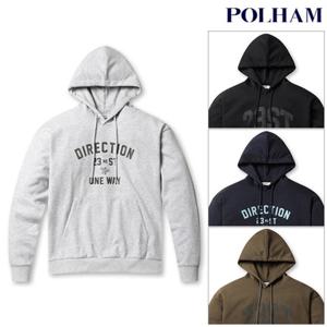 [폴햄] PHG1TH1010 남성 더블니트 빅 그래픽 후드 티셔츠