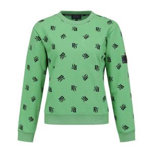 파리게이츠골프긴팔티 NQC 521D1TR307_GN 여성 엠블럼 로고 패턴 스웨트 셔츠