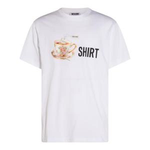 모스키노 반팔 티셔츠 252ZZ072852411001 White