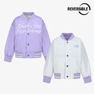 노스페이스키즈 NJ3NS01U 라벤더 리버서블 스타라인 자켓 야구점퍼