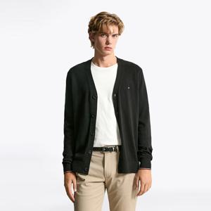 [공식][타미힐피거] 캐시미어 블렌드 티핑 가디건 (T12F7KCD110MT1BDS)