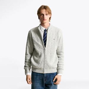 [공식][타미힐피거] 케이블 니트 집업 (T12F7KCD724ML1P01)