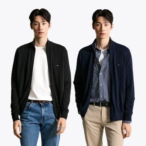 [공식][타미힐피거] 캐시미어 블렌드 집업 가디건 2종 택1 (T12F7KCD130MT1)