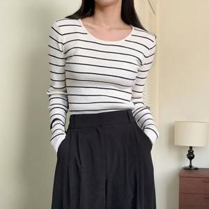 [올리비에스클로젯] 골지 단가라 라운드 니트_O2601KN010A