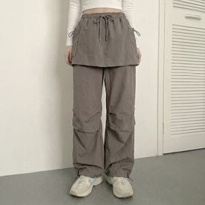 [올리비에스클로젯] 스트링 나일론 와이드 조거팬츠_O2601PT006A