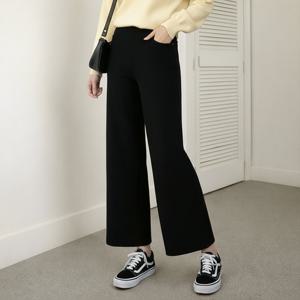 [올리비에스클로젯] [55-77]베이직 와이드 밴딩 팬츠_O2601PT011A