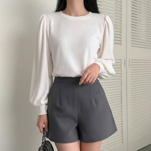 [올리비에스클로젯] 셔링 라운드 베이직 티셔츠_O2601TS006A