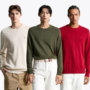 [공식][타미힐피거] 캐시미어 크루넥 스웨터 12종 택1 (T12F7KPO160MT1)