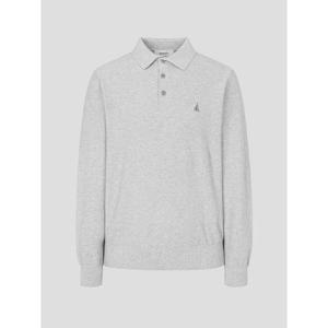 [빈폴멘] 코튼 베이직 칼라넥 니트  그레이 (BC6251C043)