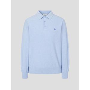 [빈폴멘] 코튼 베이직 칼라넥 니트  스카이 블루 (BC6251C04Q)