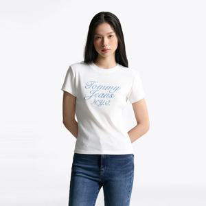 [공식][타미진스] 슬림 와플 자수 티셔츠 (T32F6TTO14TWT1YBL)