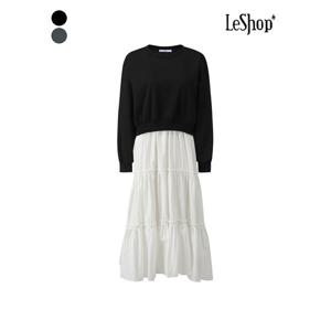 [르샵]맨투맨 캉캉 맥시 원피스 (BQ1OP009A)