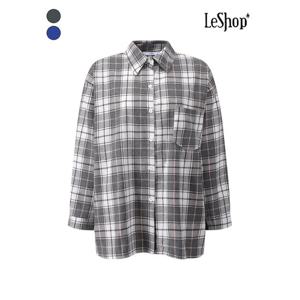 [르샵]원 포켓 체크 루즈핏 셔츠 (BQ1BL012A)