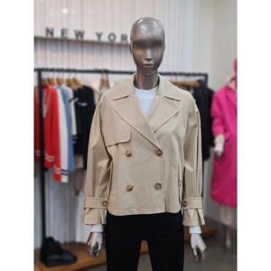 제시뉴욕 세이브존05 오버핏  빅카라 숏 트렌치 재킷 MD1-SZNRYR1000BG