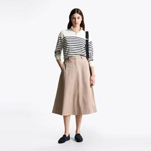 [공식][타미힐피거] 코튼 플레어 미디 스커트 (T22F6WSC030WT2AEG)
