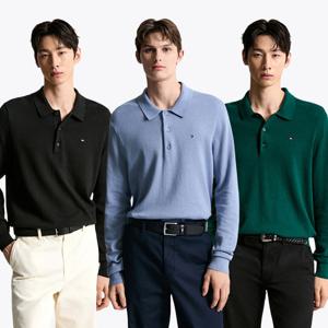 [공식][타미힐피거] 캐시미어 블렌드 폴로 스웨터 3종 택1 (T12F7KPN150MT1)