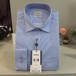[예작]스트라이프 스판 슬림셔츠  YJESBS177-BL_BP