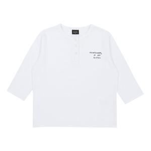[블루테일]화이트 헨리넥 7부소매 티셔츠AZA8TS06WT