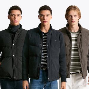 [공식][타미힐피거] 니트 슬리브 구스다운 3종 택1 (T12F7QOT722ML1)