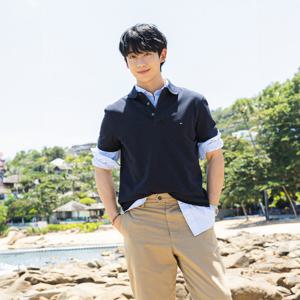 [공식][타미힐피거] 럭셔리 인터락 폴로 셔츠 (T12F6TKT010MT2DW5)