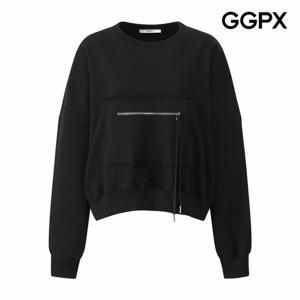 [GGPX] 지퍼 포켓 디테일 맨투맨 티셔츠 (GQ1TS016F)