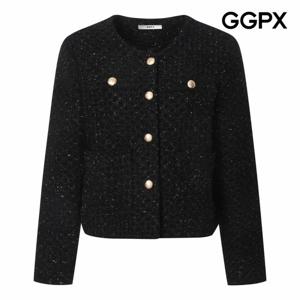 [GGPX] 노카라 글리터 골드 버튼 자켓 (GQ1JK005B)