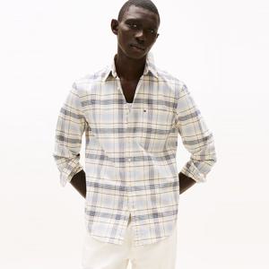 [공식][타미힐피거] [Regular fit] 버튼 다운 옥스포드 체크 셔츠 (T12F6WSH410MT10MT)