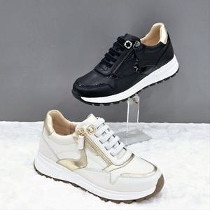 [탠디]여성 골드 포인트 스니커즈 X2HF50ZH15 IVORY BLACK 3DC J