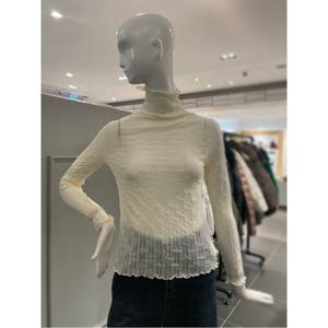 르니앤맥코이 폴라넥 시스루 티셔츠 (MN03TS403FJY)