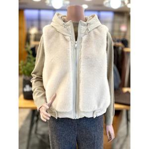 올앤선드리 세이브존01 후드 인조 퍼 베스트 A5W9Y982