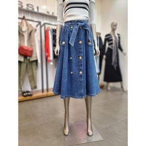제시뉴욕 세이브존05 리본 벨티드 데님 스커트 ADM5SZNSDS5000BU