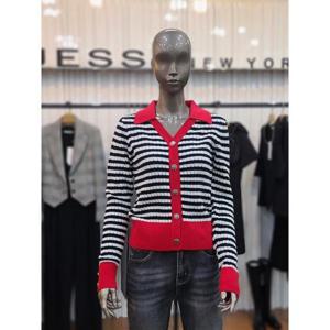 제시뉴욕 세이브존05 컬러배색 니트카디건 JDA5SZNSKG5300RDS