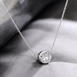 메종드쉬 모이사나이트 목걸이 랩다이아 베젤 BMN010