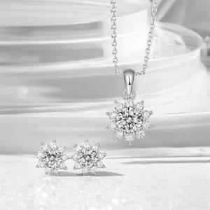 메종드쉬 모이사나이트 세트 귀걸이 목걸이 BMS024