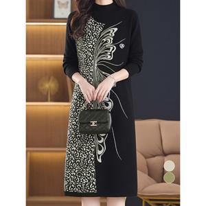 [앳마크]ATMARK 하프그래픽버터플니트원피스_AA61OP004G