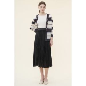 [요이츠] 다이아 플리츠 밴딩 롱 스커트_YG05WRPSK40