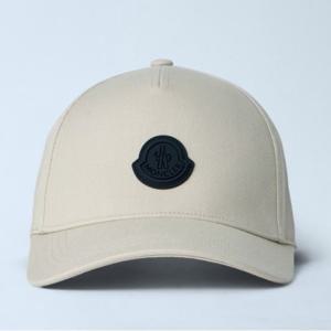 26 SS 몽클레어 러버 로고 패치 코튼 베이스볼 캡 화이트 L1091 3B00008 0U082 216