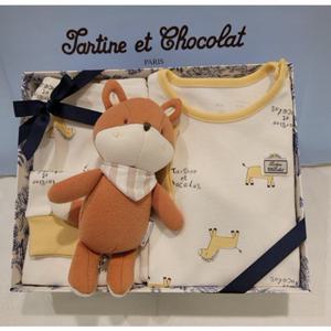 쇼콜라 조랑말슬림상하여우애착인형세트 (TNPRXS589C)공용봄실내복출산백일돌선물